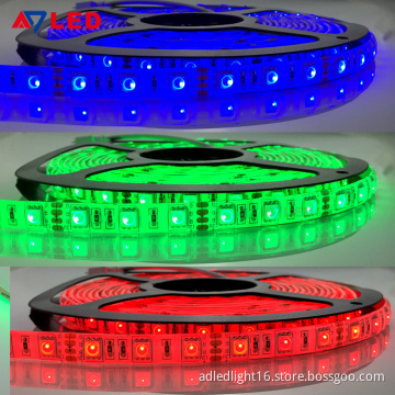 Adled Light led tape light ul 12v 24v 5050 smd 60leds IP67 milky silicone tube led strip rgb